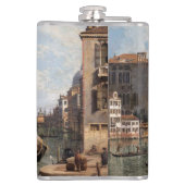 Canaletto Blick auf den Canal Grande Flachmann (Rückseite)