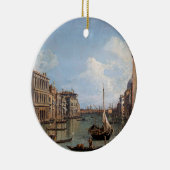 Canaletto Blick auf den Canal Grande Keramik Ornament (Rechts)