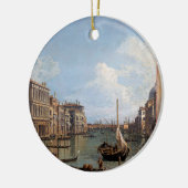 Canaletto Blick auf den Canal Grande Keramik Ornament (Links)