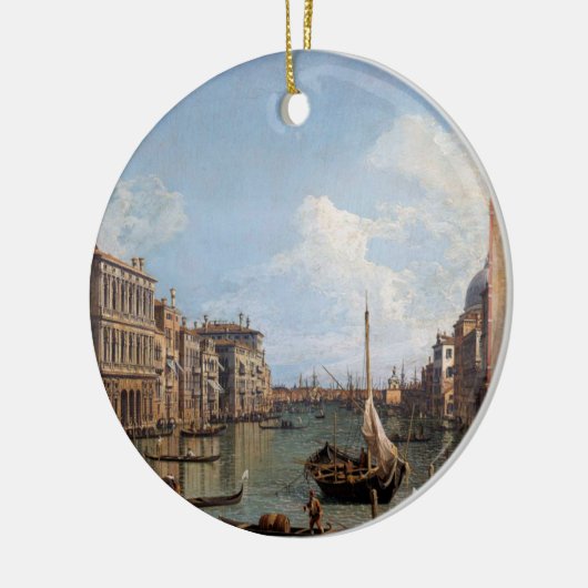 Canaletto Blick auf den Canal Grande Keramik Ornament (Links)