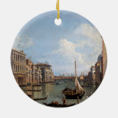 Canaletto Blick auf den Canal Grande Keramik Ornament (Hinten)
