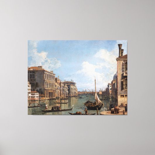 Canaletto Blick auf den Canal Grande Leinwanddruck (Vorderseite)