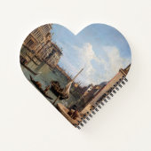Canaletto Blick auf den Canal Grande Notizblock (Rückseite)