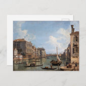 Canaletto Blick auf den Canal Grande Postkarte (Vorne/Hinten)