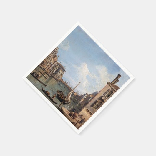 Canaletto Blick auf den Canal Grande Serviette (Ecke)