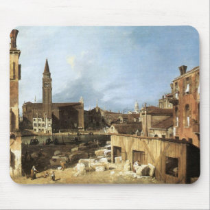 Canaletto, das Yard des Steinmetzes Mousepad