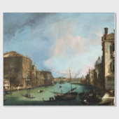 Canaletto Der Canal Grande in Venedig Geschenkpapier (Flach)