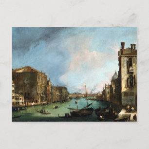 Canaletto Der Canal Grande in Venedig Postkarte