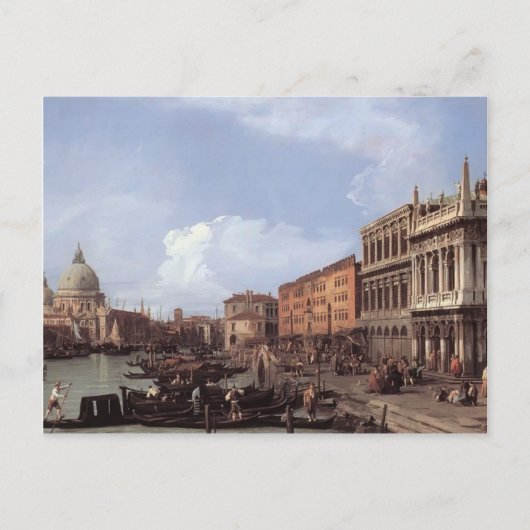 Canaletto - Der Molo blickt nach Westen Postkarte (Vorderseite)