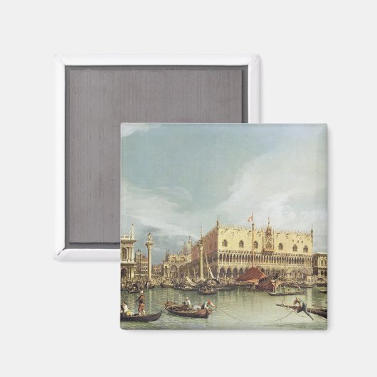 Canaletto - Der Molo, Venedig Magnet (Vorderseite/Rückseite)