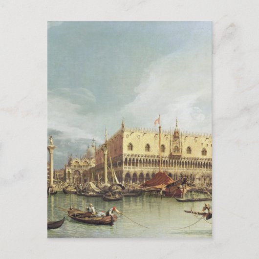 Canaletto - Der Molo, Venedig Postkarte (Vorderseite)