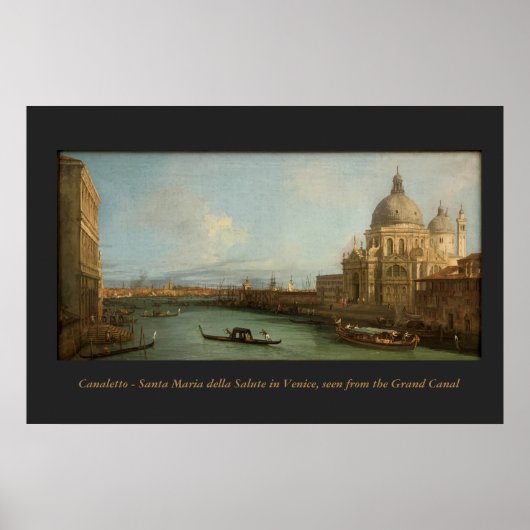 Canaletto painting - Venice, Grand Canal Poster (Vorne)