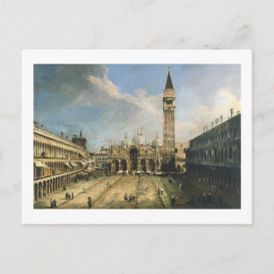 Canaletto Piazza San Marco Feine Vintage Postkarte