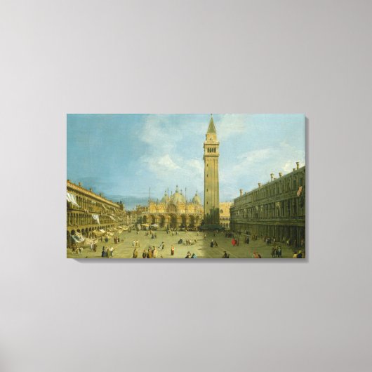 Canaletto | Piazza San Marco Leinwanddruck (Vorderseite)