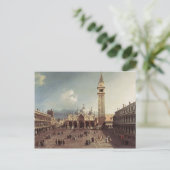 Canaletto - Piazza San Marco mit Basilika Postkarte (Stehend Vorderseite)