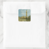 Canaletto | Piazza San Marco Quadratischer Aufkleber (Tasche)