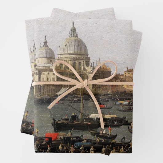 Canaletto Venedig, San Marco Basin Wrapping Pap Geschenkpapier Set (Beispiel)