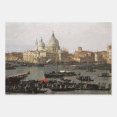 Canaletto Venedig, San Marco Basin Wrapping Pap Geschenkpapier Set (Vorderseite)