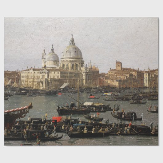 Canaletto Venedig, San Marco-Becken Geschenkpapier (Flach)