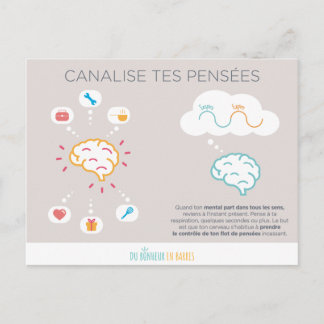 Canaliser ses pensées postkarte