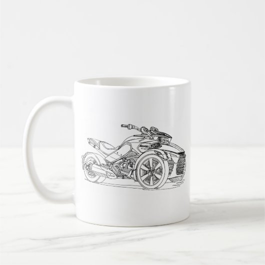 CanAm Spyder F3 2015 Kaffeetasse (Links)