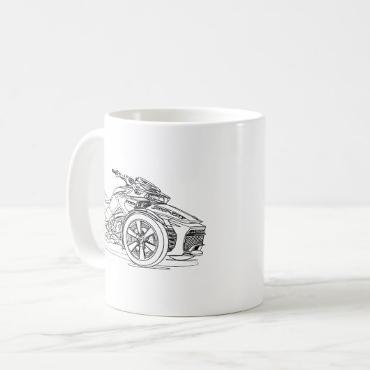 CanAm Spyder F3S 2017 Kaffeetasse (Vorderseite Links)