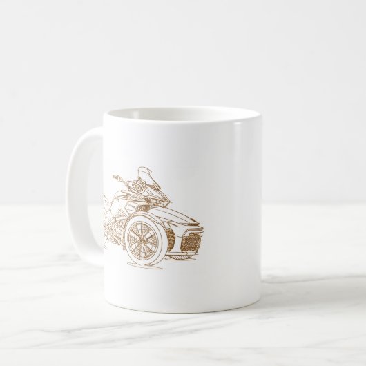 CanAm Spyder F3T 2016 Kaffeetasse (Vorderseite Links)