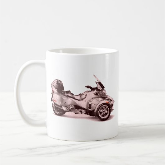 CanAm Spyder Funktelegrafie 2010 geknackt Kaffeetasse (Links)