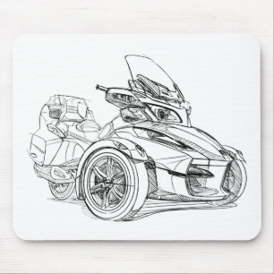CanAm Spyder FunktelegrafieRoadster 2010 Mousepad