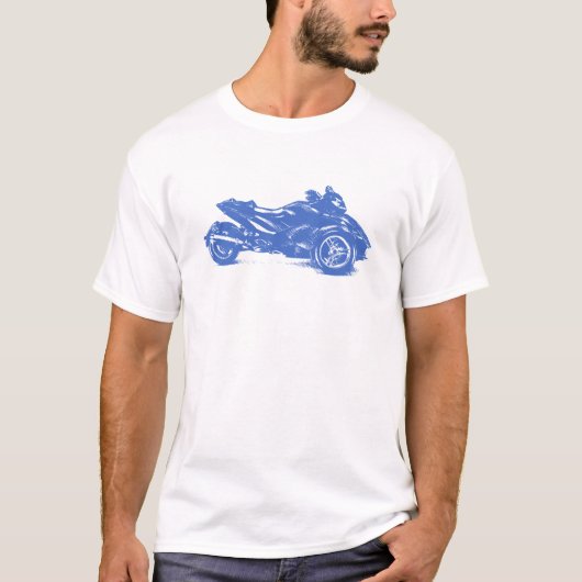 CanAm Spyder RS 2010 gestreift T-Shirt (Vorderseite)