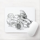 CanAm Spyder RT 2013 Mousepad (Mit Mouse)