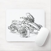 CanAm Spyder ST 2013 Mousepad (Mit Mouse)