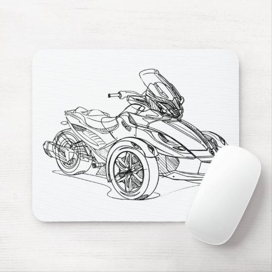CanAm Spyder ST 2013 Mousepad (Mit Mouse)