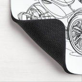 CanAm Spyder Überziehschutzanlage 2013 Mousepad (Ecke)