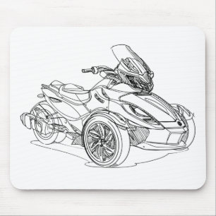 CanAm Spyder Überziehschutzanlage 2013 Mousepad