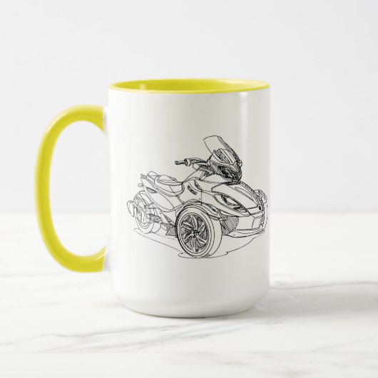 CanAm Spyder Überziehschutzanlage 2013 Tasse (Links)