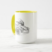 CanAm Spyder Überziehschutzanlage 2013 Tasse (Vorderseite Links)