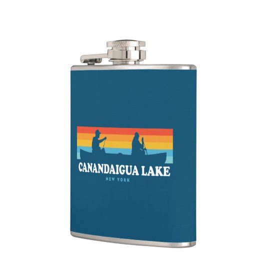 Canandaigua Lake New York Canoe Flachmann (Links)