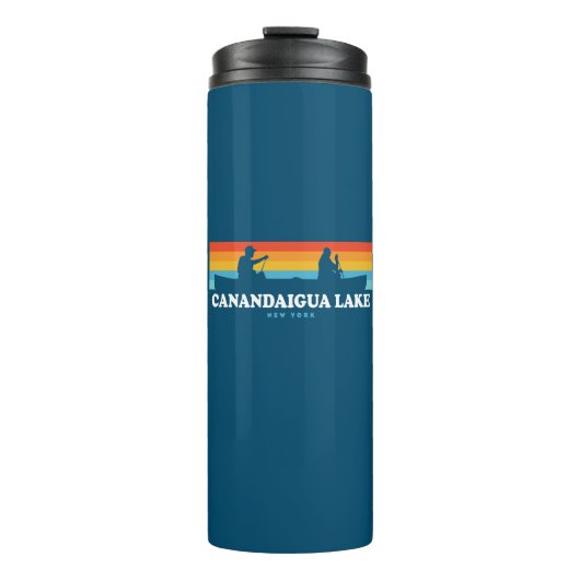 Canandaigua Lake New York Canoe Thermosbecher (Vorderseite)