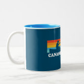 Canandaigua Lake New York Canoe Zweifarbige Tasse (Links)