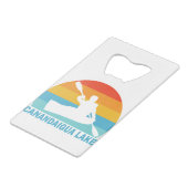 Canandaigua Lake New York Kayak Geldbeutel Flaschenöffner (Vorderseite Schrägansicht)