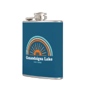 Canandaigua Lake New York Rainbow Flachmann (Links)