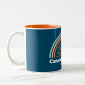 Canandaigua Lake New York Rainbow Zweifarbige Tasse (Links)