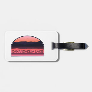 Canandaigua Lake New York Red Sunrise Gepäckanhänger