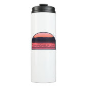 Canandaigua Lake New York Red Sunrise Thermosbecher (Vorderseite)