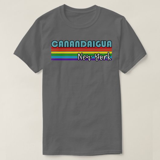 Canandaigua New York Pride Canandaigua LGBT Gesche T-Shirt (Design vorne)