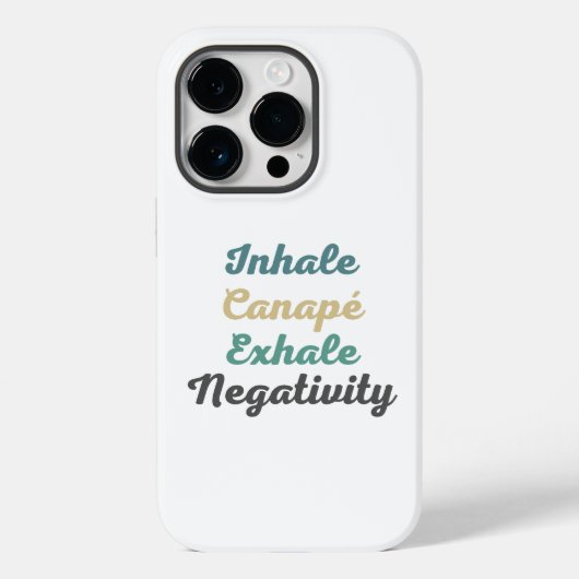 Canapé Exhale Negativity Phone Case (Rückseite)