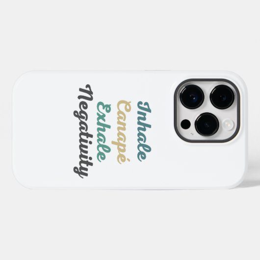 Canapé Exhale Negativity Phone Case (Rückseite (Horizontal))