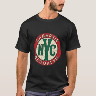 Canarsie Brooklyn Vintag Road Sign Distressed Pri T-Shirt