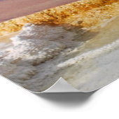 Canary Springs Yellowstone Nationalpark Poster (Ecke)